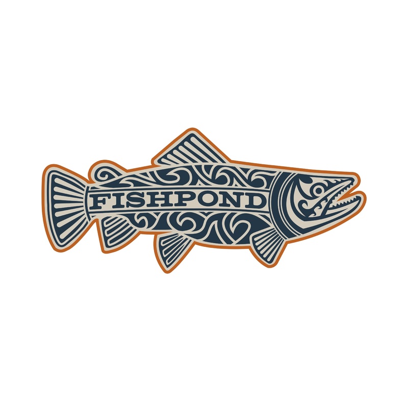 Maori Trout Sticker- Overcast- 7″