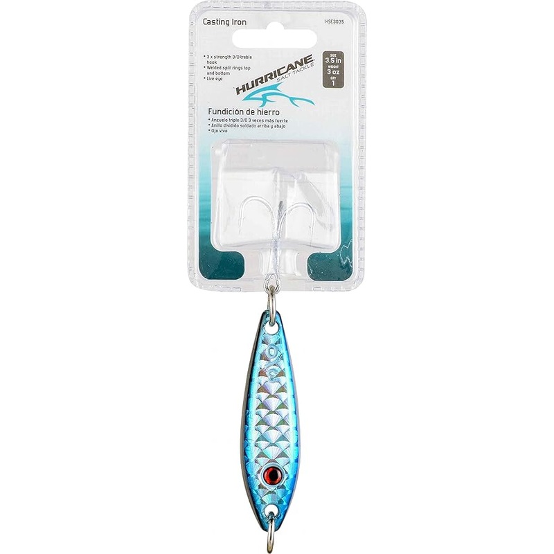 Hurricane Blue/Chrome Cast Iron 3oz 3.5″