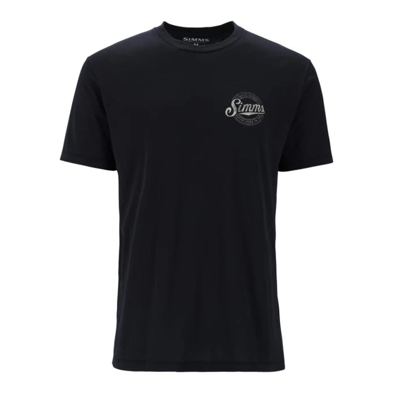 SIMMS M’S CIRCLE LOCKUP T-SHIRT Black Medium