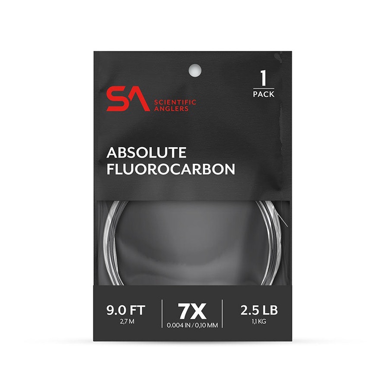 Scientific Anglers Absolute Fluorocarbon Leader 1-Pack 9′ 0X