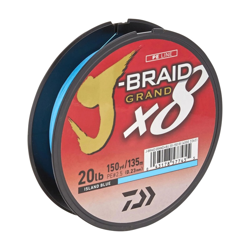 Daiwa J-BRAID x8 Grand Braided Line – 150 Yards 150 Yards 8LB Dark Green