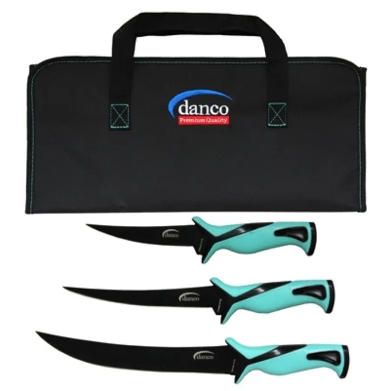 DANCO ROLL UP BAG 3 PIECE KNIFE KIT SAND