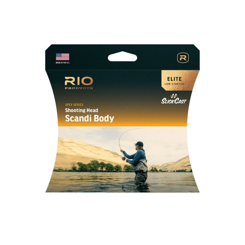 Rio Elite Scandi Body Fly Line #5 250gr Straw/Blue