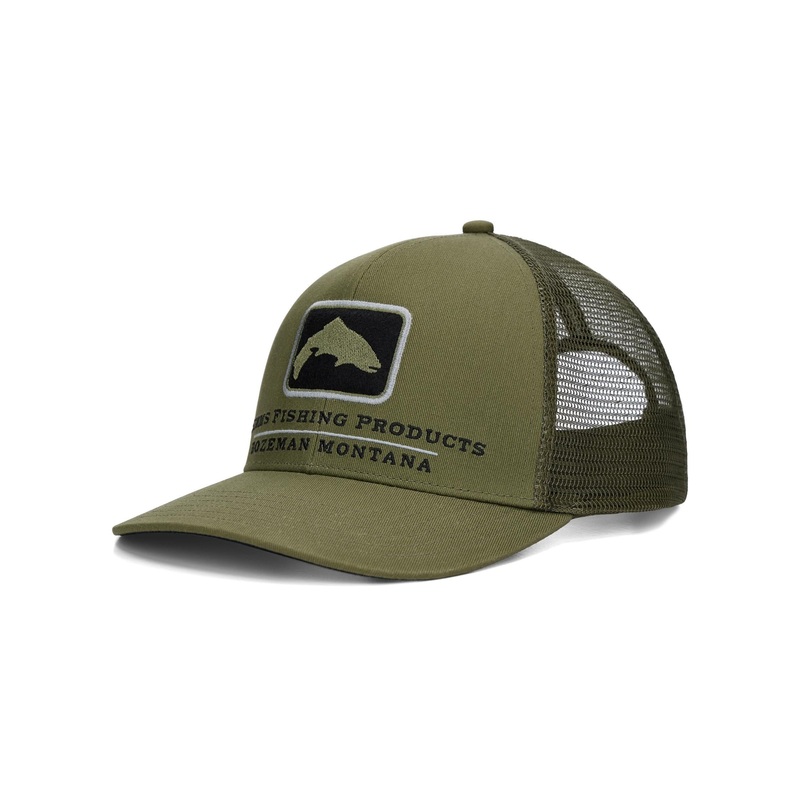 Simms Double Haul Icon Trucker Smokey Olive One Size