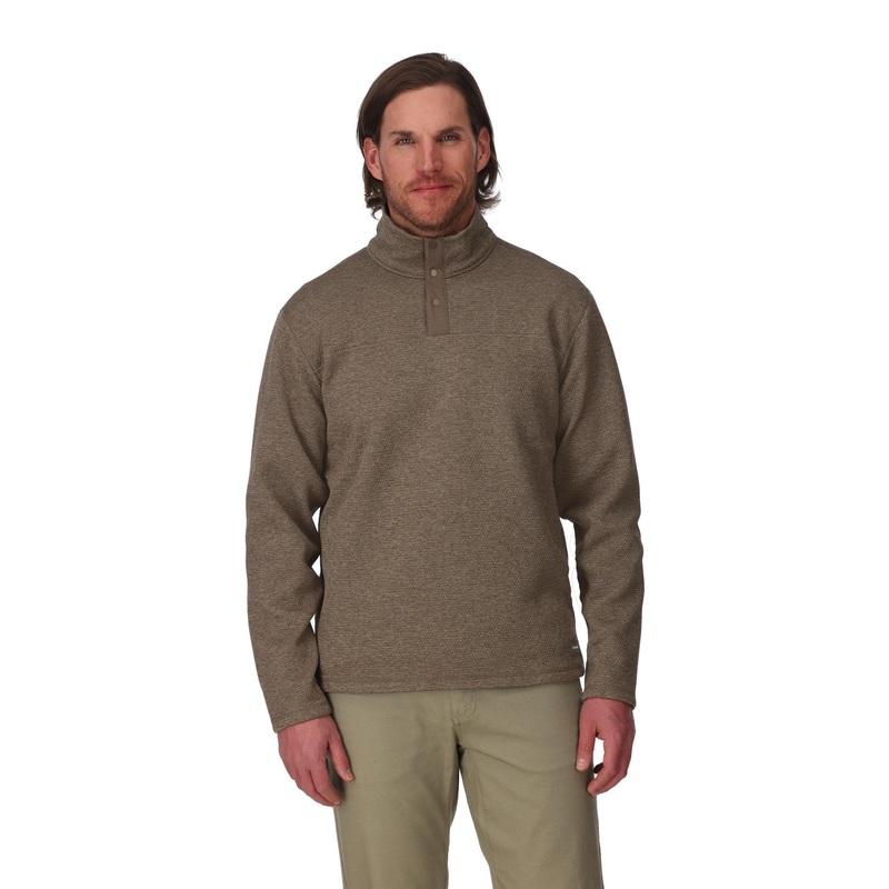 Simms M’s Harbor Sweater Sturgeon Heather S