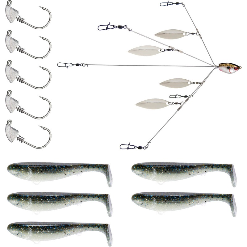 YUM Scottsboro Kit YUMbrella Flash Mob Jr. 3 inch Swimbait Kit Baby Bluegill