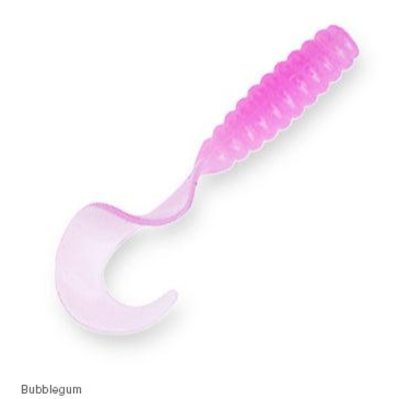 Z-Man Grubz Soft Plastics Bubblegum Length: 2″ – Q’ty/Pk: 8