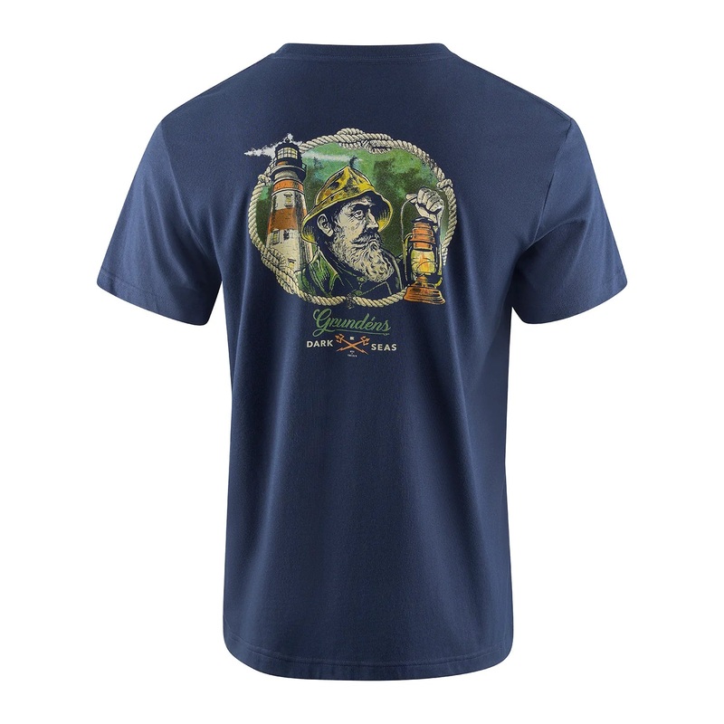 Grundns M’s X Dark Seas Watchman T-Shirt Dark Navy S