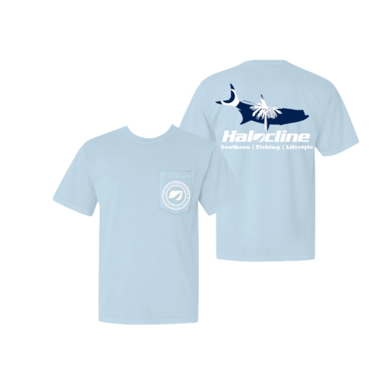 Halocline South Carolina Tarpon Pocket T-shirt S Chambrey