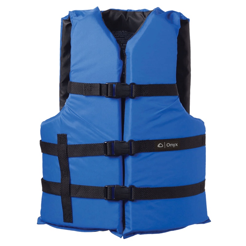 ONYX ADULT GENERAL PURPOSE LIFE JACKET – BLUE – OVERSIZE