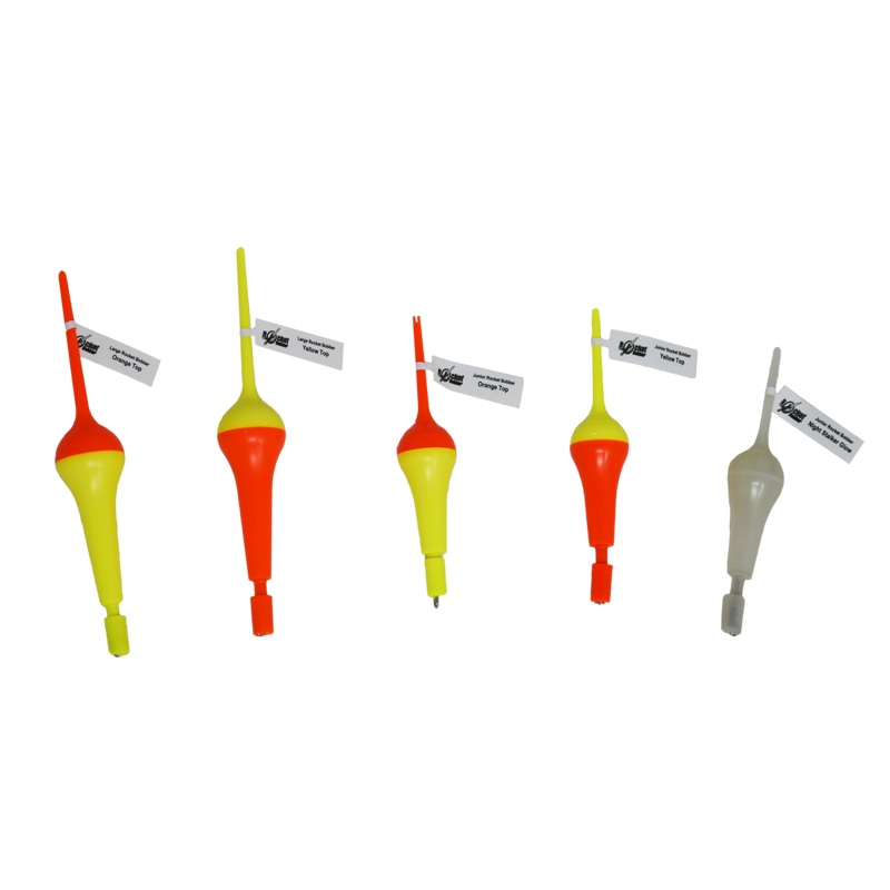 Single Rocket Bobber Junior, Orange Top – (4 3/4″) Eco Packaging