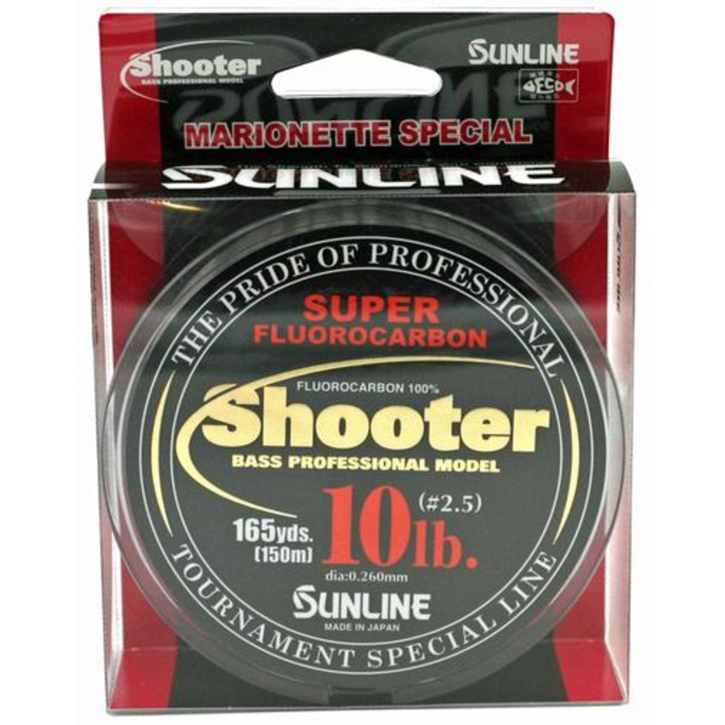 Sunline Shooter Fluorocarbon Line  (110yd – 165yd Spools) 14lb