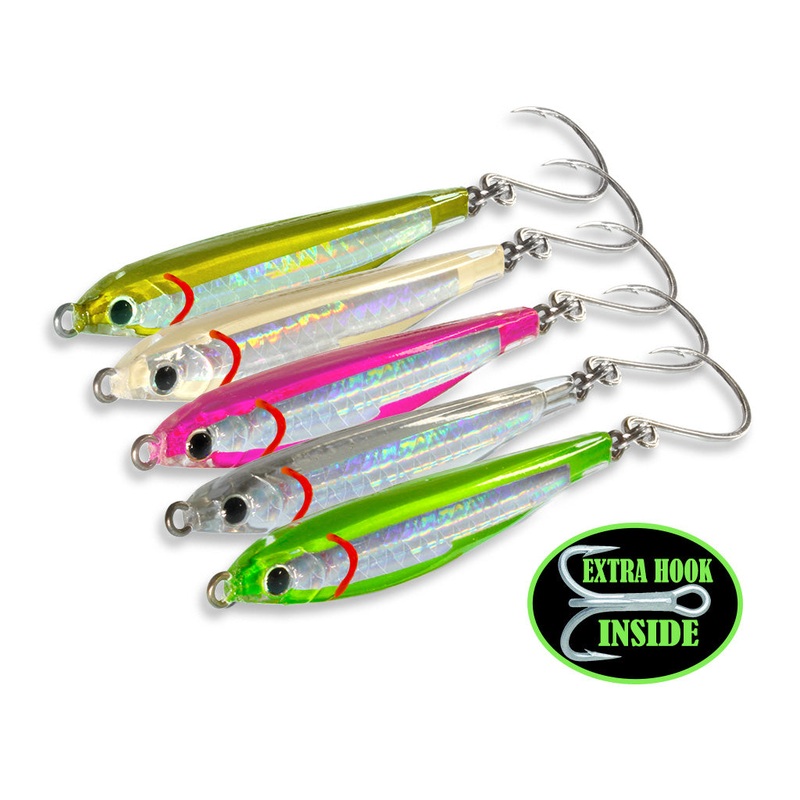 Fat Cow Shatterproof Fat Minnow Epoxy Jigs 3/4oz 2-1/2″ 1pk Bone
