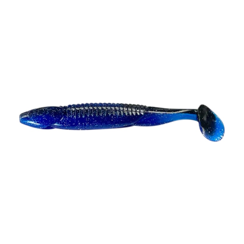 Reaction Innovations Little Dipper 3.5″ Paddletail – 9-Pack Bad Shad Green 3.5″ (9-Pack)