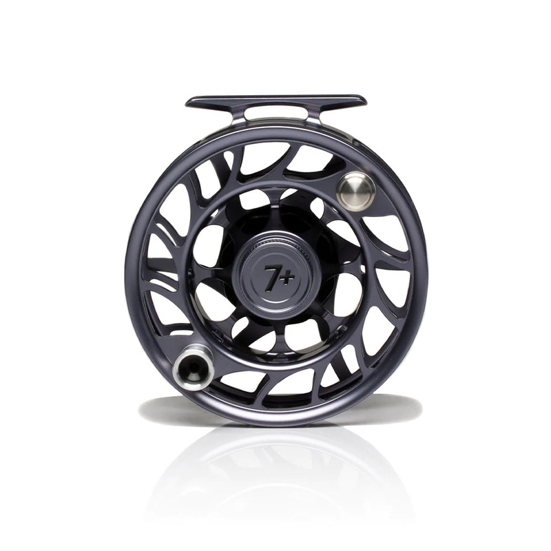 Hatch Iconic 7+ Fly Reel Large Arbor Grey/Black