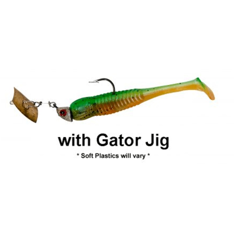 Salt Shaker- Gator Jig Small Blade 1/8 oz Gold