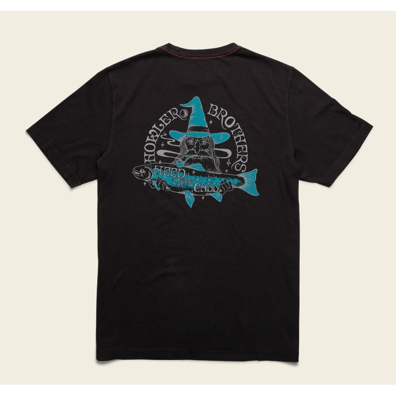 Howler Brothers – River Wizard Cotton T-Shirt Black S