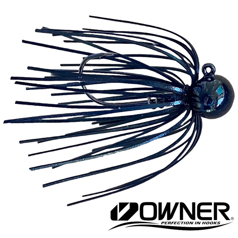 The Ringer Finesse Football Jig 3/8OZ  2/0HK BLACK