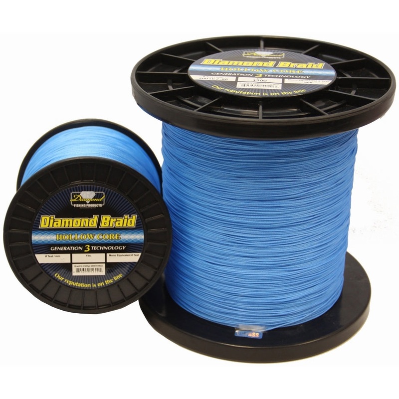 Diamond Diamond Braid Generation III Hollow Core 500# 500yd