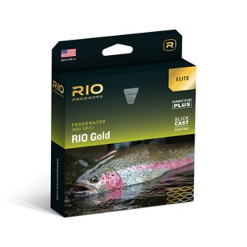 Rio Elite Gold Fly Line WF4F Moss / Gold / Gray