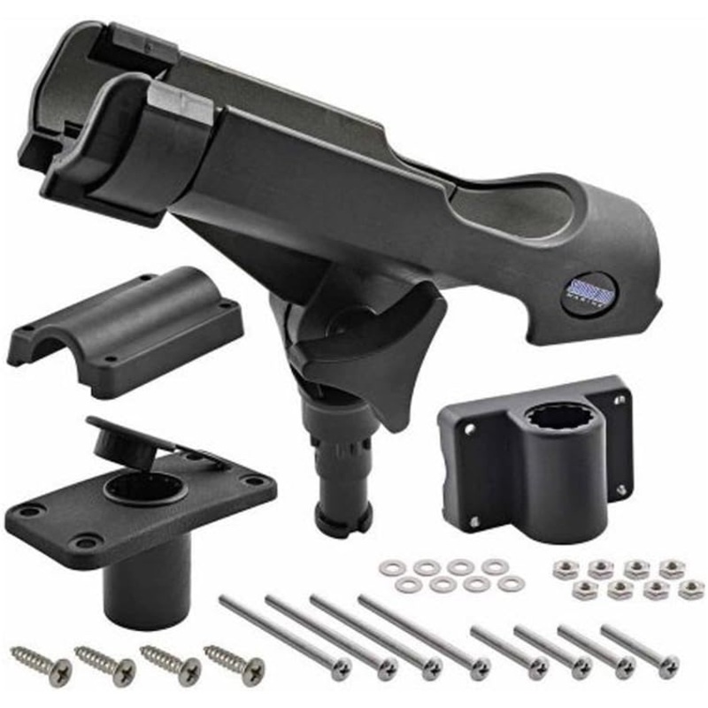 Shoreline Marine Rod Holder Universal Mount Black