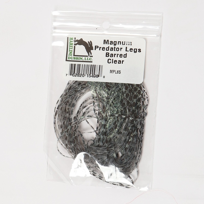 Hareline Magnum Predator Legs Barred Pumpkin