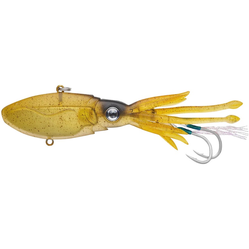 Nomad Design Squidtrex 95 Squid Jig/Vibe Lure – 3.75 Inch Brown Speckle 3 3/4 in – 1 oz