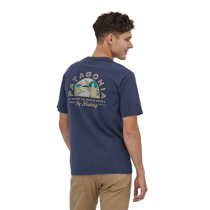 Patagonia M’s Hatch Hour Responsibili-Tee New Navy / NENA XS