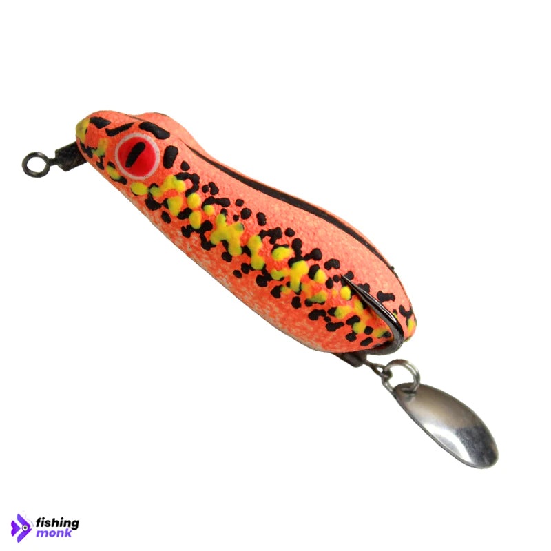 Bravvo Zebra Hand Made Soft Frog Lure | 5.5cm | 7-8g Orange