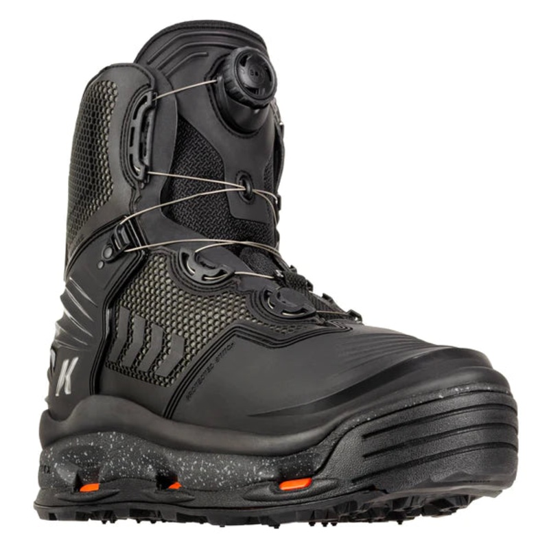 Korkers River Ops Boa Wading Boots 8 Felt-Vibram Omnitrax