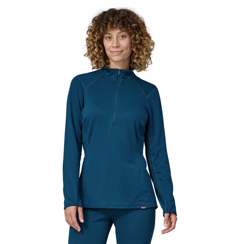 Patagonia W’s Capilene Thermal Weight Zip-Neck – DQ Sound Blue / SNDB XXS