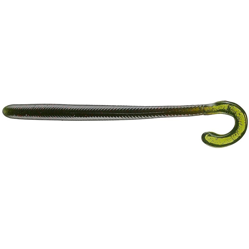 Roboworm Textured Curly Tail Worm – 5.5 Inch Aaron’s Magic Red & Black Flake 5.5 inch – 8 pack