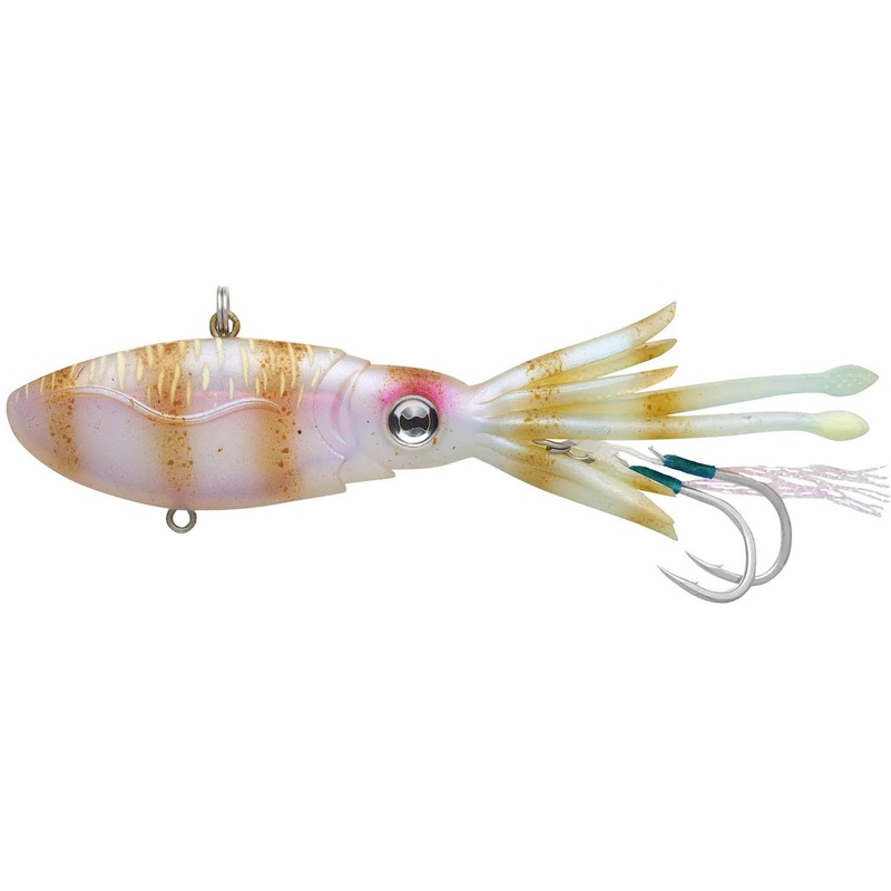 Nomad Design Squidtrex 150 Squid Jig/Vibe Lure – 6 Inch Brown Speckle 6 in – 4 1/2 oz