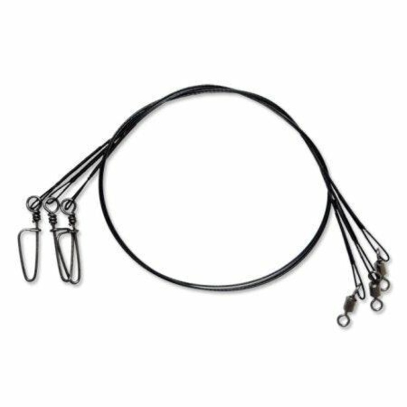Tsunami Stainless Steel Wire Leaders Size 30 lb test – 12″ – Q’ty/Pk 3