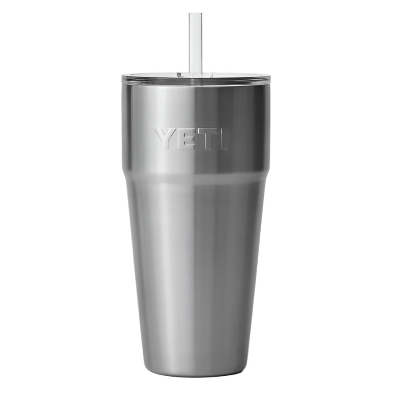 YETI STACKABLE RAMBLER 26 OZ WITH STRAW LID BLACK