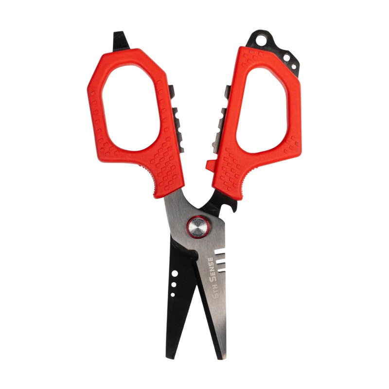 6th Sense Pro Fishing Shears – Red