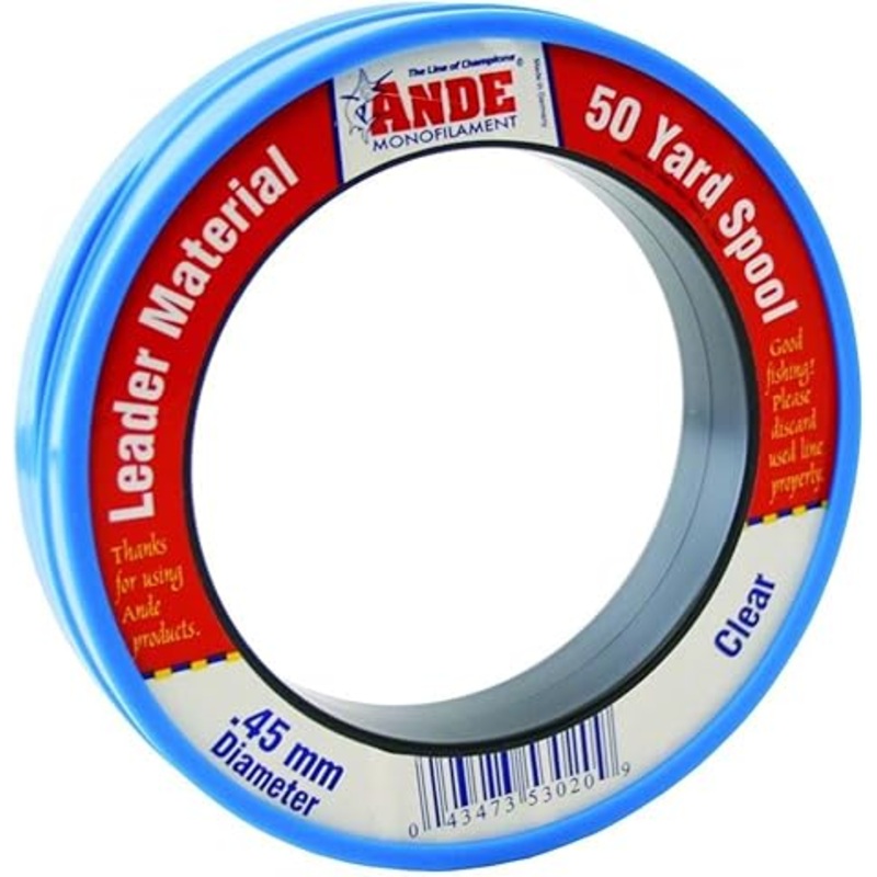 Ande Clear Fluorocarbon Leader 150lb 50yd
