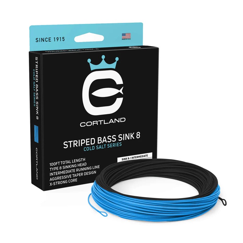 Cortland Striped Bass Sink 8 WF8S/I Black/Ice Blue