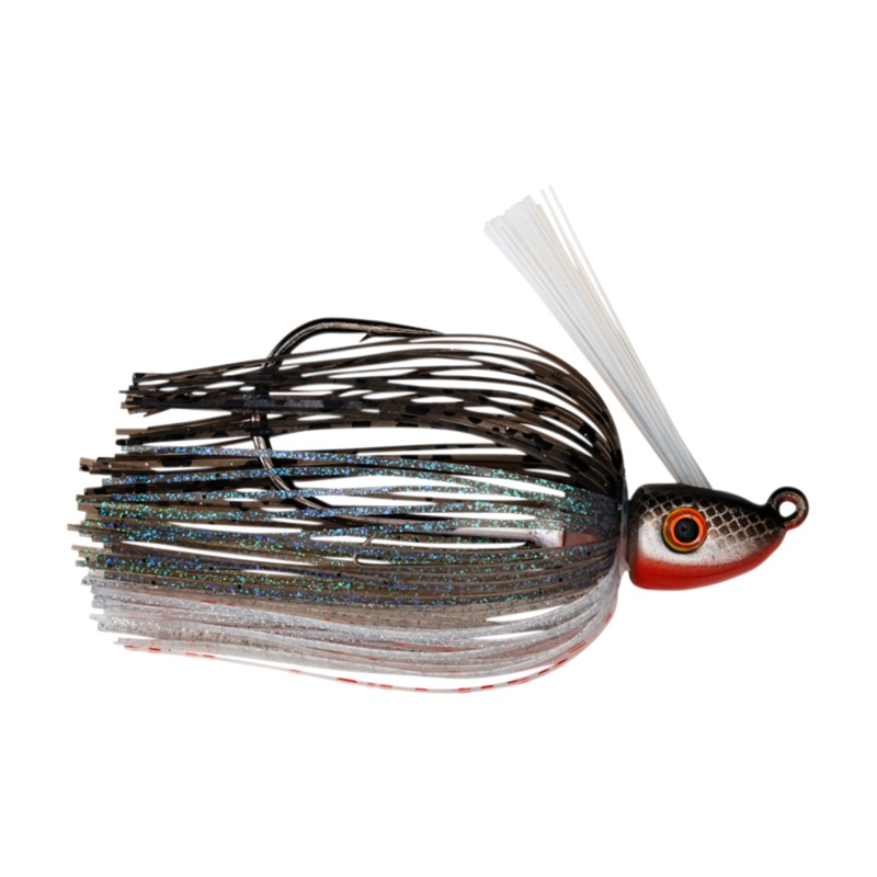 Strike King Hack Attack Heavy Cover Swim Jig Black Blue 3/8 oz.