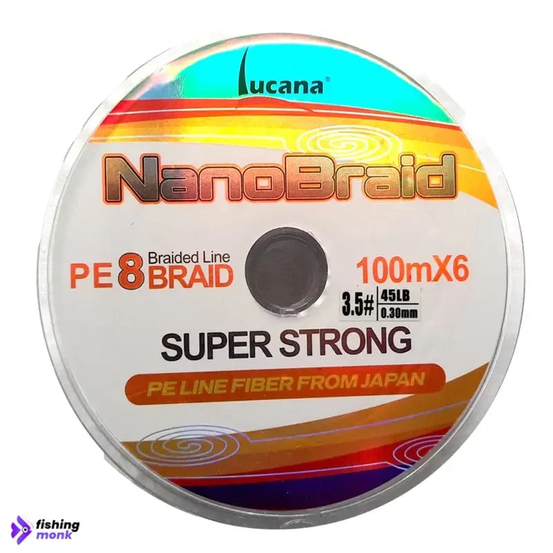 Lucana Nano Braid 8X Super Strong Connected Braid Line | 3x100mtr 0.26mm | 35lb | Army Green x3