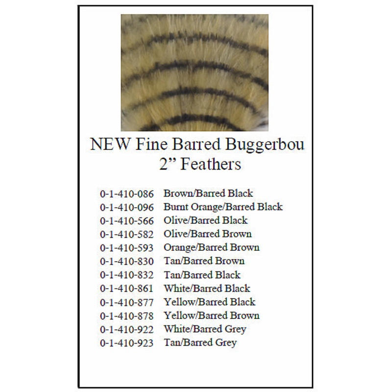 Montana Fly Company (MFC) Buggerbou Fine Barred – 2″ Brown/Barred Black