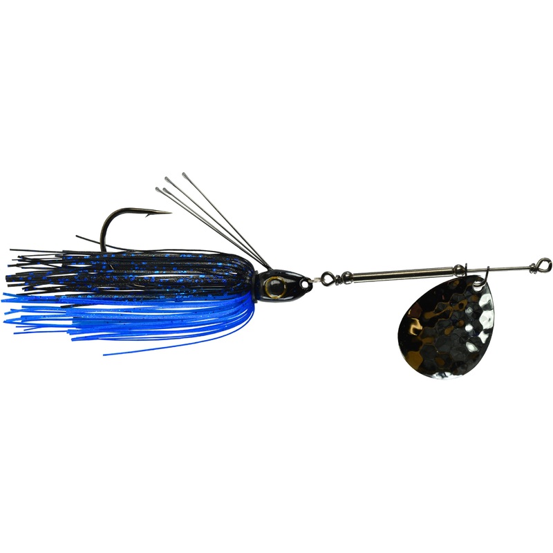 Picasso All Terrain Weedless In Line Spinner Black Blue/Black Nickel blade 3/8 oz