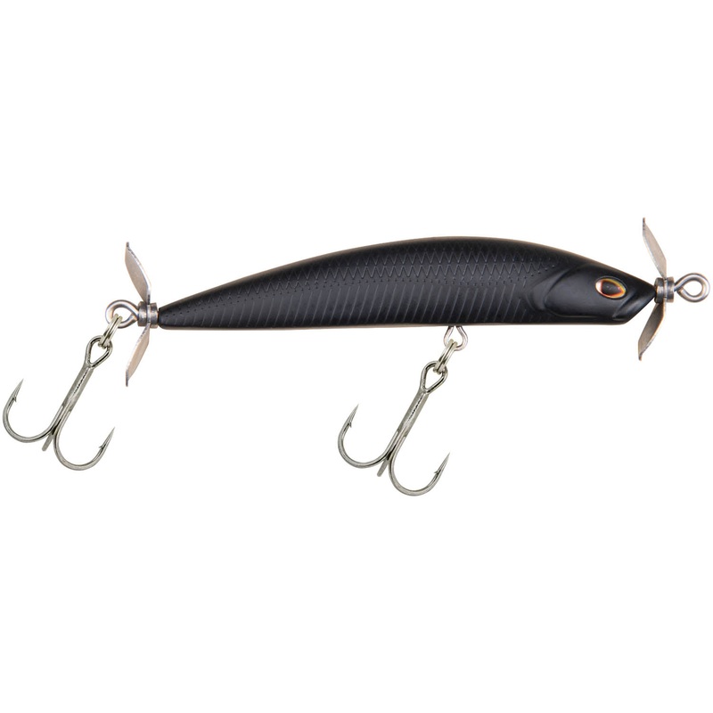 Berkley SPY 2 3/4 inch Spinbait/Spybait Black 1/4 oz – Slow Sinking