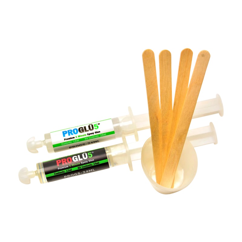ProGlu Premium 5-Minute Rod Building Epoxy Glue  24ml Pre-Loaded Syringe Kit