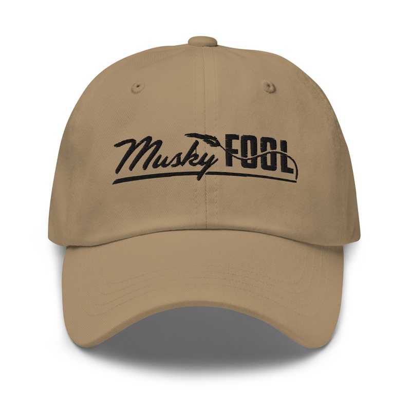 Musky Fool Classic Dad Hat Khaki