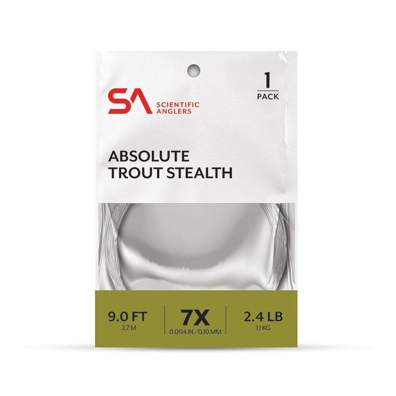 Scientific Anglers Absolute Stealth Leader 1-Pack 9′ 3X