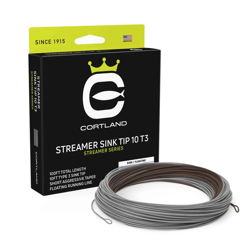 Cortland Streamer Sink Tip 10 T3 WF5S/F Brown / Gray
