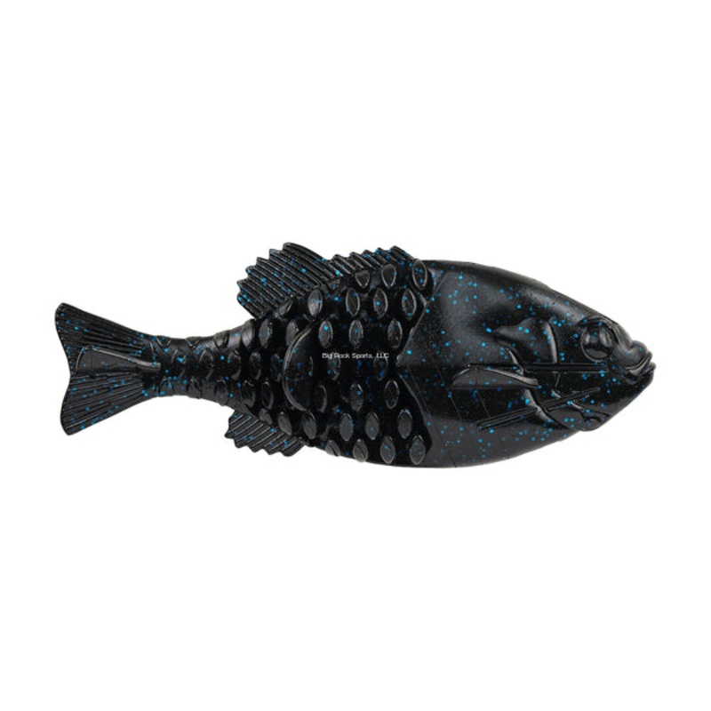 Berkley PowerBait Gilly Swimbait, Designed by Mike Iaconelli Black Blue Fleck 3.50″