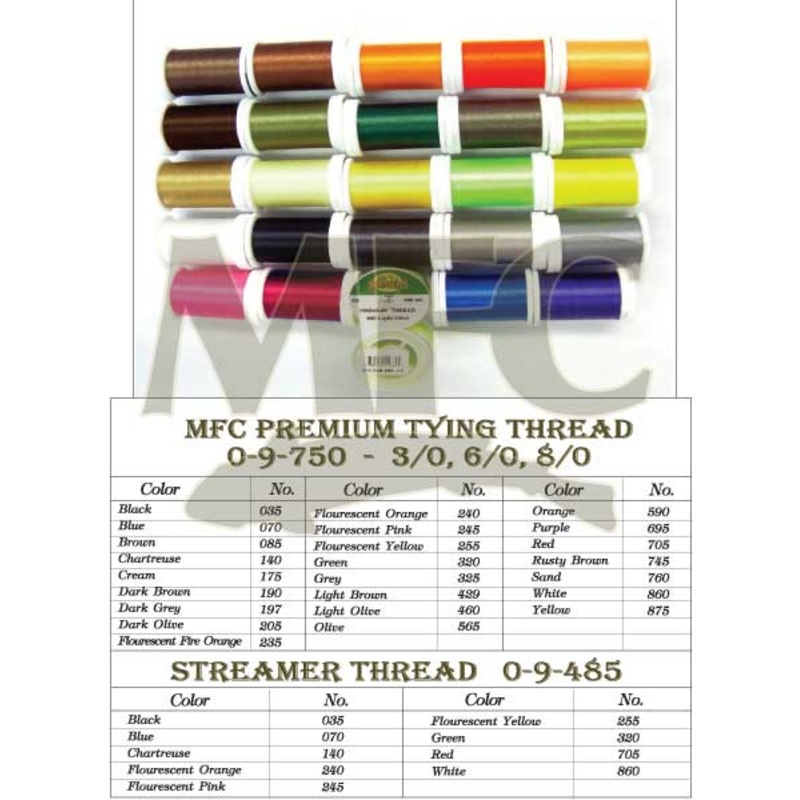 Montana Fly Company Premium Tying Thread Dark Brown 8/0