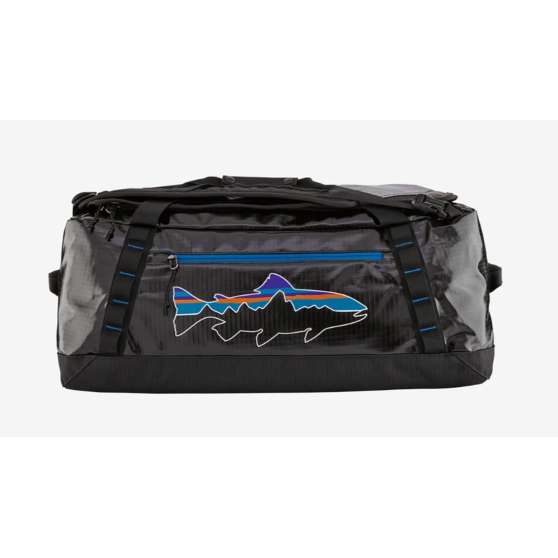 Patagonia Black Hole Duffel Bag 55L – Black w/Fitz Trout